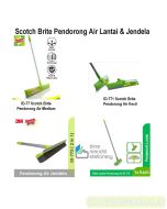 Pendorong Air Lantai & Jendela Scotch Brite squeegee