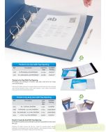 Bantex 2032 PP Pocket A5 / 0.08 mm Antiglare Plastik folder multiholes untuk aneka ring binder