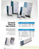 Bantex 8852 Slanted Sign Holder A4 Akrilik display pajangan brosur promosi