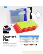 Foto Bantex 3431 PP Document File FC Plastik folder multiholes untuk aneka ring binder merek Bantex