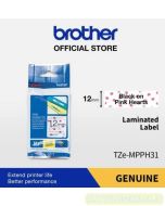 e-catalogue gambar stationery Brother TZE-MPPH31 Black on Pink Heart 12mm P-touch Tape