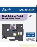 Katalog perlengkapan Kantor Brother TZE-MQF31 Black on Pastel Purple 12mm P-touch Tape dan gambarnya