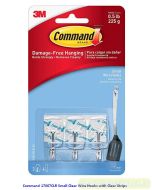 e-catalogue gambar peralatan Command 17067CLR Small Clear Wire Hooks Pengait Kecil Kawat Tempel ke Tembok