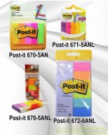 3M Post-it Lengkap murah barang Perlengkapan Kantor 3M Post-it Page Marker 670-5AN - 670-5ANL - 671-5ANL di toko alat tulis grosir Bina Mandiri stationery