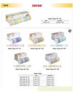 Joyko Washi Tape 15mm WT-100 | WT-101 | WT-102 | WT-103 | WT-104 | WT-105 Selotip Motif Bunga/Warna