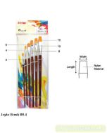 Gambar Kuas Lukis Cat Air Cat Minyak Akrilik Set Flat Joyko Brush BR-4 (Flat) merek Joyko