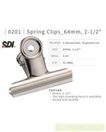 Katalog atk SDI 0201 Round Spring Clips 64 mm (2.5") Stainless Steel Klip Penjepit dan gambarnya