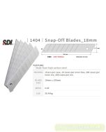 Macam macam peralatan sekolah SDI 1404 Snap Blade (L-150) Isi Pisau Cutter dan gambarnya