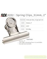 sample Image stationery Klip Penjepit SDI 0202 Round Spring Clips 51 mm (2") Stainless Steel