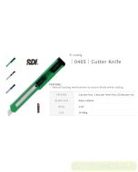 Foto alat tulis Kantor merk SDI terlaris type SDI 0405 Cutter Knife (A-300) Pisau Kater Kecil