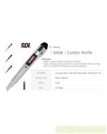 Katalog brosur gambar perlengkapan Cutter contoh SDI 0406 Cutter Knife (A-300) Auto Lock Pisau Kater Kecil