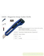 Macam macam perlengkapan sekolah SDI 0430 Magazine Snap Blade Knife (L-500) Auto Refill Blade Pisau Kater Besar dan gambarnya