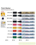 E-Katalog gambar peralatan Spidol Permanent Biru Snowman CP-12 Paint Marker Blue