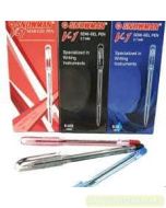 e-catalogue gambar alat tulis Snowman Ballpoint V-1 Fine 0.7mm Red Pena Pulpen