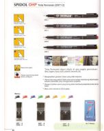 e-catalogue gambar stationery Snowman OHP Permanent Marker OPM-4  (Medium -4 Colour) Pena Spidol