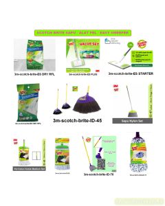 Sapu Ijuk-nylon gagang pel katun dan easy sweeper Scotch Brite type ES DRY RFL | ES PLUS | ES STARTER | ES WET RFL | ID-45 | ID-47 | ID-68 | ID-69 | ID-70 | ID-71