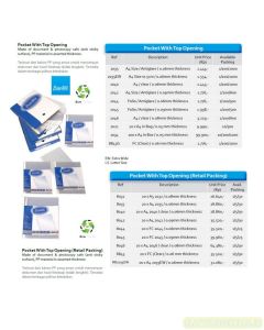 Foto Plastik folder multiholes untuk aneka ring binder Bantex 2034 PP Pocket 100 x A4 in Box 0.05mm merek Bantex