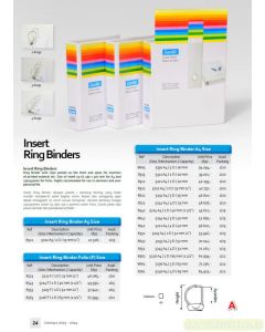 Map berkas arsip Bantex 8521 Insert Ring Binder 5222 A5 2D-25mm White