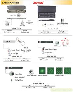 Laser Pointer Green & red (Hijau / merah) untuk presentasi Joyko LP-101 Hij | LPR-102 Hi | LPR-103 Hi | LPR-104 Hi | LP-100