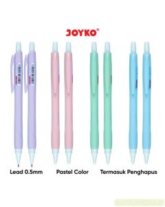 Contoh Pensil Cetek Mekanik Joyko Mechanical Pencil MP-52 (0.5) Eraser merek Joyko