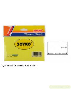 Contoh Sticky Note Joyko Memo Stick MMS-0655 (5"x3") merek Joyko