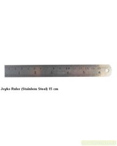 Gambar Mistar Penggaris Besi Panjang 15 cm Joyko Stainless Steel Ruler RL-ST15 merek Joyko