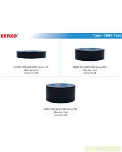 E-Katalog gambar peralatan Lakban Kain Kenko Cloth Tape Black 24 mm/12 Y