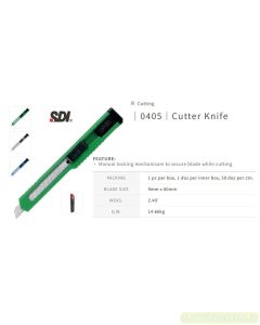 Foto alat tulis Kantor merk SDI terlaris type SDI 0405 Cutter Knife (A-300) Pisau Kater Kecil