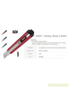 Contoh peralatan kantor SDI 0433 Cutter Knife (L-500) Auto Lock Pisau Kater Besar dan gambarnya