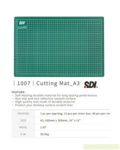 sample Image perlengkapan Tatakan Alas Potong Cutter SDI 1007 Cutting Mat (A3 / 18" x 12")