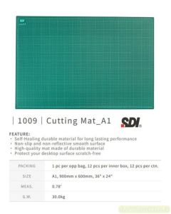 Katalog brosur gambar atk Cutting Mats type SDI 1009 Cutting Mat (A1 / 36" x 24") Tatakan Alas Potong Cutter