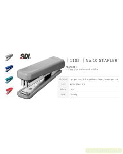 Contoh perlengkapan Kantor SDI 1105 Stapler No.10 Alat Jepret Kertas dan gambarnya