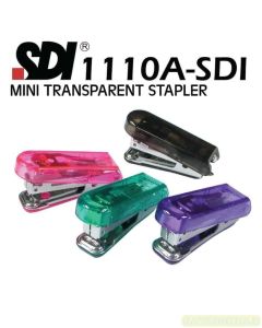 Katalog brosur image atk Stapler misalnya SDI 1110A Mini Stapler No.10 Transparent Alat Jepret Kertas