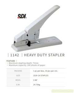 Gambar Alat Jilid Kertas SDI 1142 Extra Heavy Duty Stapler 23/24 (Max 240 Lbr) merek SDI