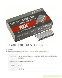 Macam macam alat tulis sekolah SDI 1200 Staples No.10 Isi Stapler dan gambarnya