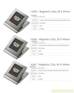 Foto atk SDI 4285  Magnetic Clips (S) 30 x 35 mm Klip Penjepit Kertas Kecil Agen merek SDI