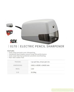 Macam macam atk SDI 0170 Electric Pencil Sharpener Mesin Serutan Pensil dan gambarnya